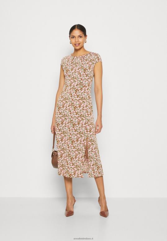 TX2DF157 donne Anna Field abito in jersey multicolore