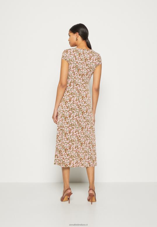 TX2DF157 donne Anna Field abito in jersey multicolore