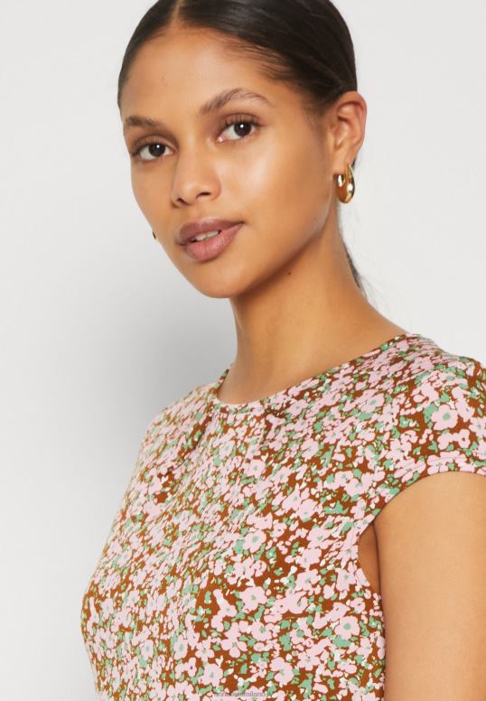 TX2DF157 donne Anna Field abito in jersey multicolore