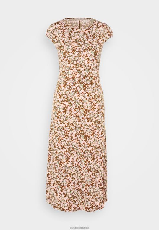 TX2DF157 donne Anna Field abito in jersey multicolore