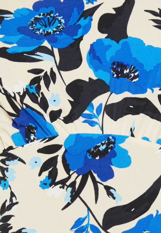 TX2DF166 donne Anna Field abito in jersey bianco sporco/blu