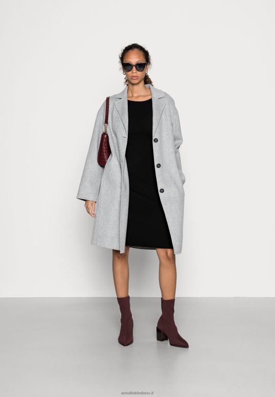 TX2DF193 donne Anna Field offener rcken vestito a trapezio aderente mini strickkleid nero