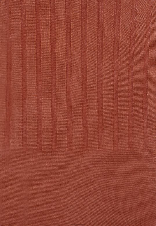 TX2DF202 donne Anna Field crew ausschnitt ripp top aderente mini vestito a trapezio strickkleid marrone