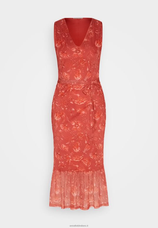 TX2DF212 donne Anna Field vestito a trapezio beige/rosa/multicolore