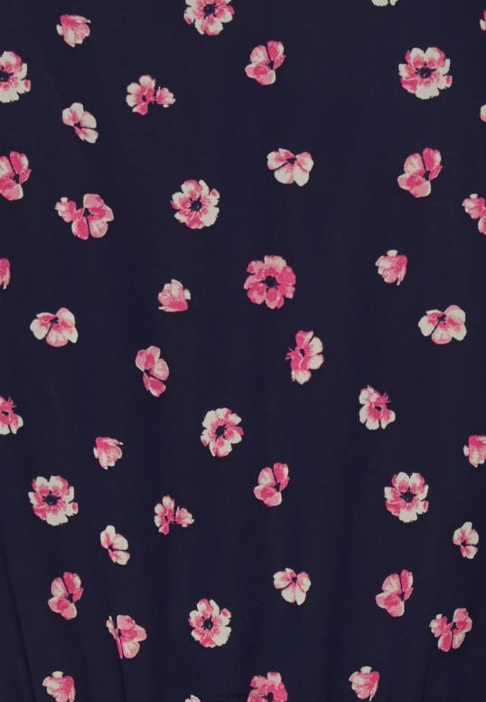 TX2DF23 donne Anna Field abito da giorno con maniche a V abito blu scuro/rosa