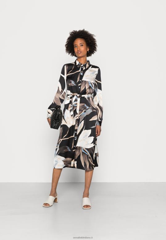 TX2DF93 donne Anna Field abito chemisier nero/multicolore