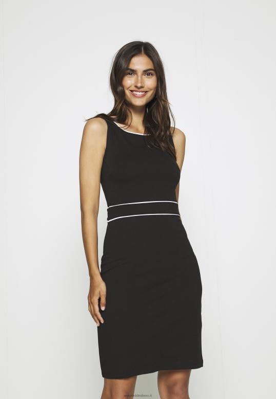 TX2DF95 donne Anna Field abito a trapezio nero/bianco